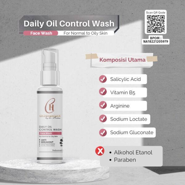 Sabun Pembersih Daily Oil Control Wash (OCW) Untuk Kulit Berminyak